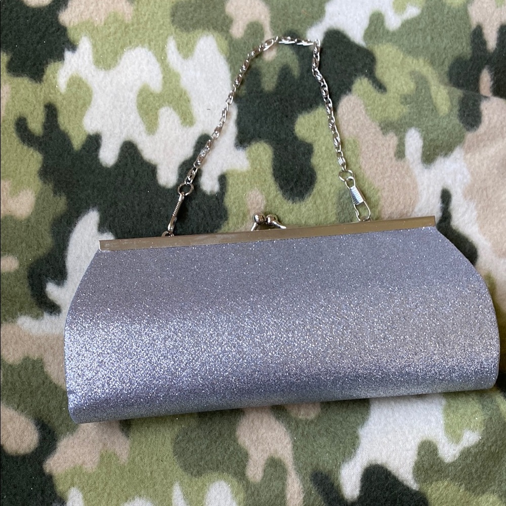 New Elegant Silver Clutch Bag